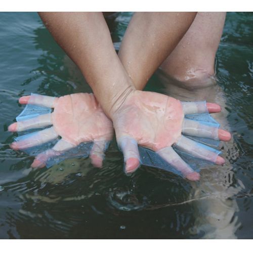 Finger Webbed Glovesfins Hand Web Flippers Training Swim