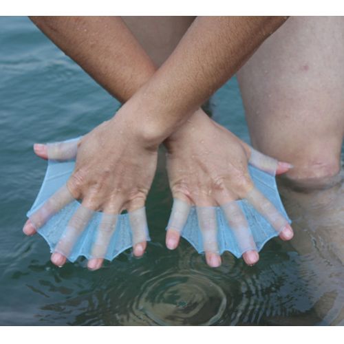 Finger Webbed Glovesfins Hand Web Flippers Training Swim