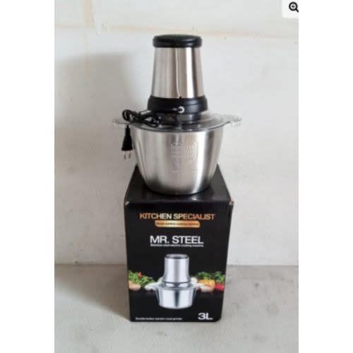 Mr. Steel Electric Food Processor - Meat Grinder/yam Pounder - 200W