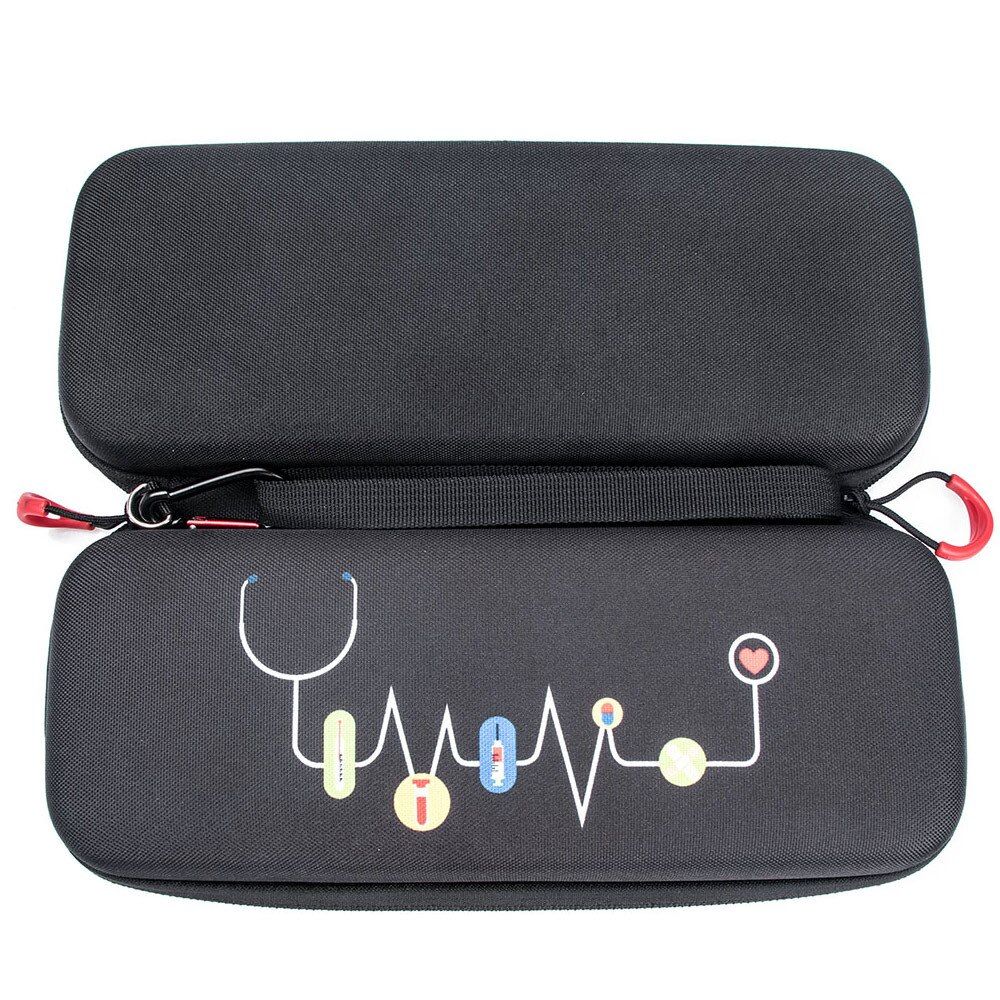 12PCS Medical Storage Kit Health Bag  Stethoscope Manometer Reflex Hammer First Aid Tourniquet Penlight Thermometer Set