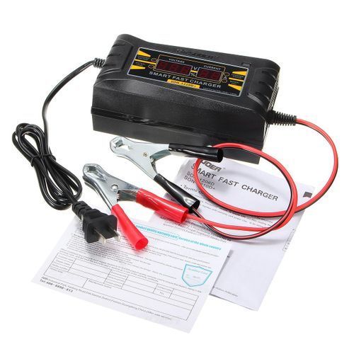 Souer  12V 10A 20~ 150ah Smart Car Motorcycle Battery Charger LCD Display
