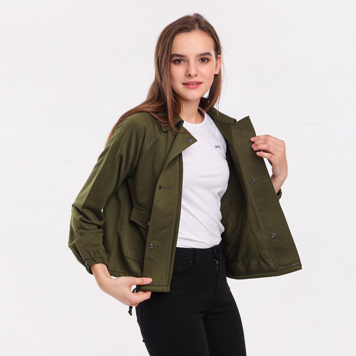 MIYU Womens Sweatshirt - Khaki