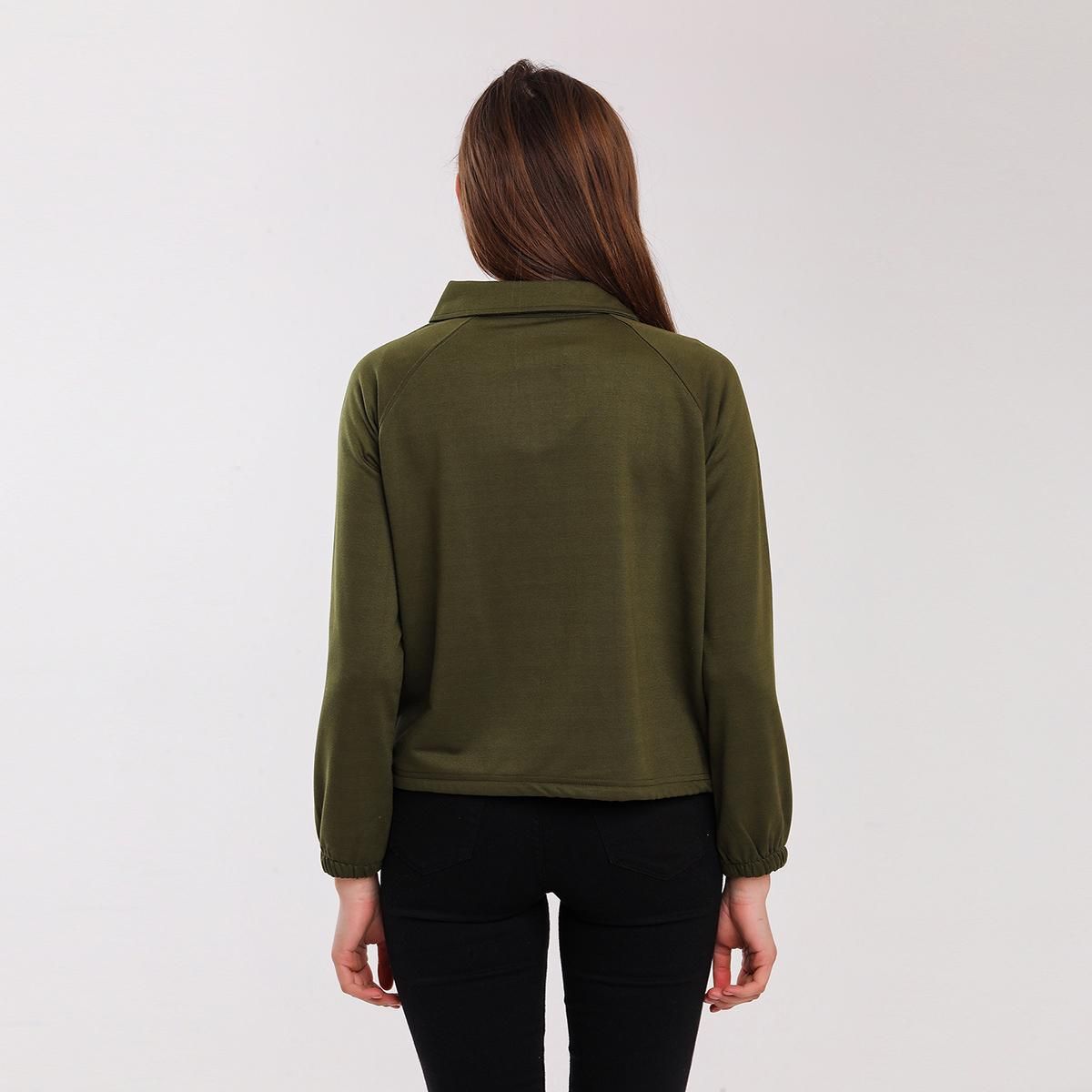 MIYU Womens Sweatshirt - Khaki