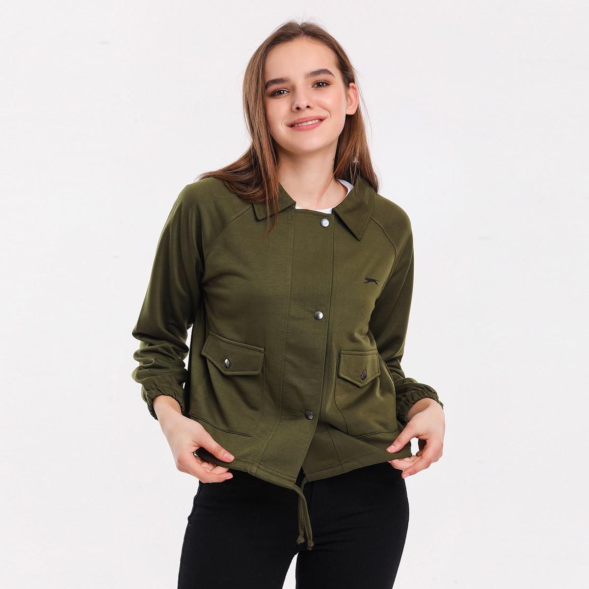 MIYU Womens Sweatshirt - Khaki