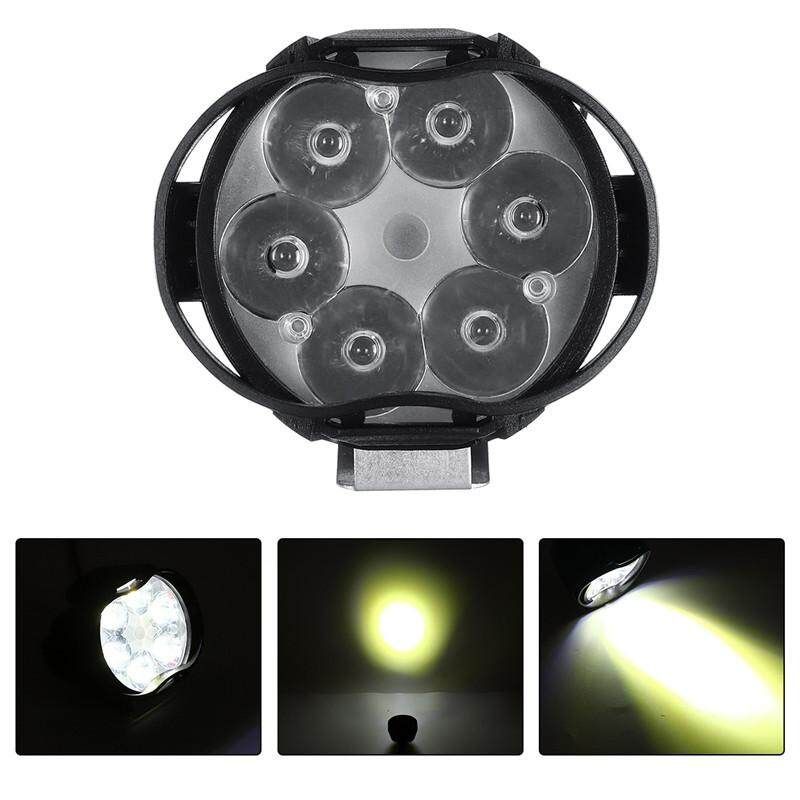 （8W）Stylish 6led Motorcycle Auxiliary Light LED Front Headlight Spotlight IP65 Waterproof Head Lamp For Car Motorcycle Electrombile DC12V-Strong Brightness, Far Illumination