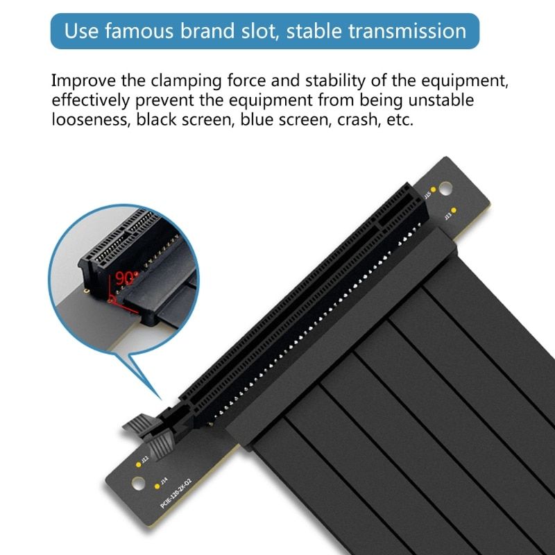 7 Size Full Speed 3.0 PCIE X16 Riser Cable Graphics Card Extension Cable PCI Express Riser Shielded Extender For GPU Vertical