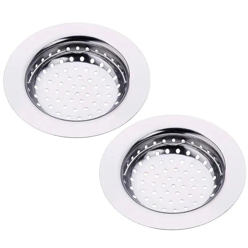 2pcs Drain Hair Catcher Stopper Laundry Bathtub Shower Drain Hole Filter Trap cocina Sink Strainer Bathroom Kitchen Accessories