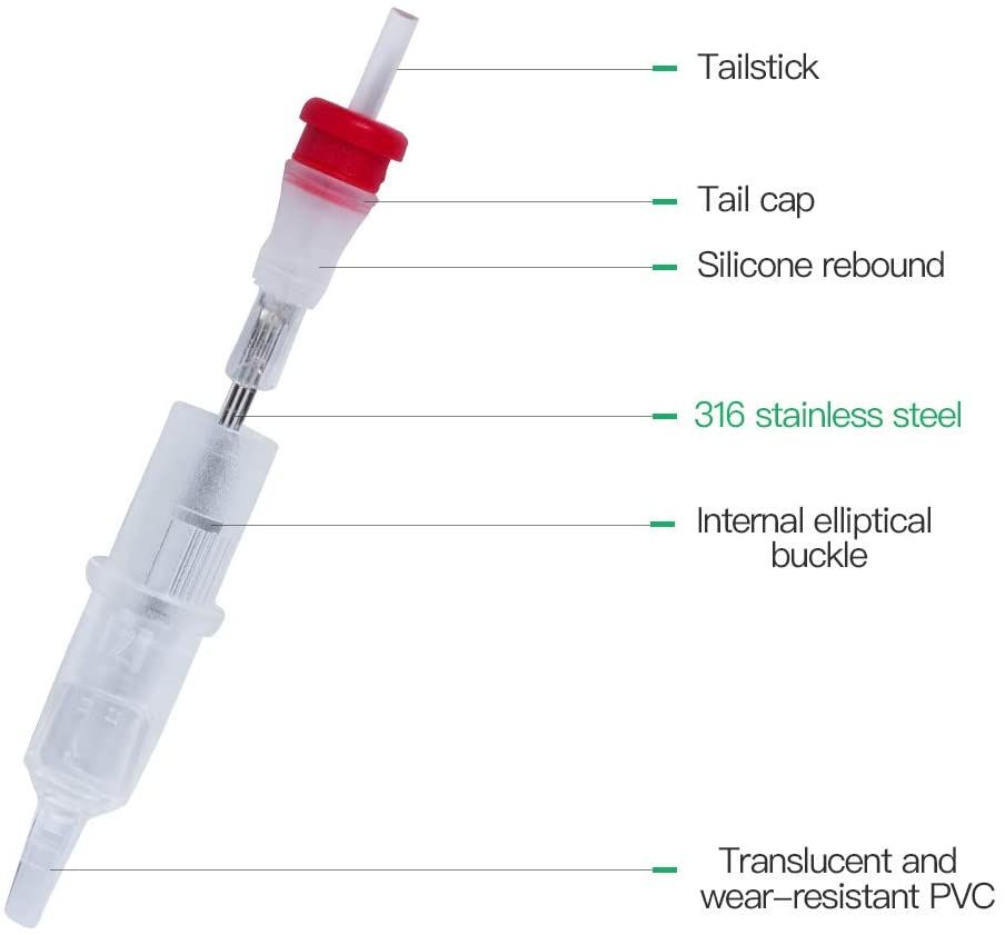 Extreme Tattoo Mast Tattoo Cartridges Needles 50pcs Round Shader Mixed 3RS 5RS 7RS 9RS 11RS Size