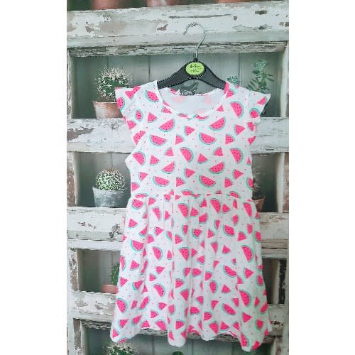 Girls Jersey Dress- Watermelon