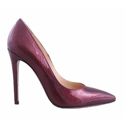 Wine Patent High Heel Shoe