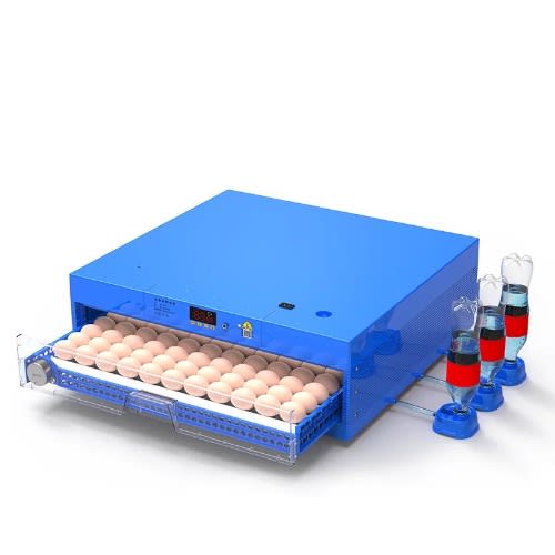 132 Eggs Automatic Dual Power Egg Incubator with Egg Candler