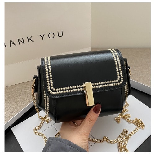 Ladies  Hand Bag- Black