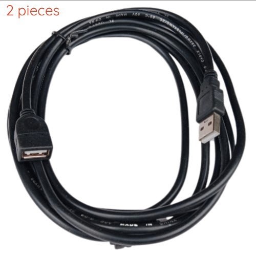 2 Pieces Of Usb 2.0 Male To Female Extension Cable- 1.5m