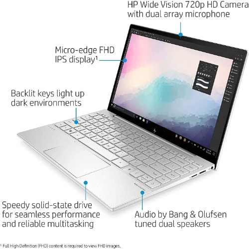 Envy 13 - Intel Core i5- 16GB RAM- 512 SSD- Intel Iris Xe-Touchscreen - Win 11 -11th Gen +Mouse