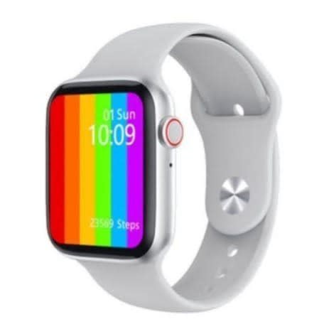 W26+ Series 6 Plus Smart Watch - White+ Extra Free Strap