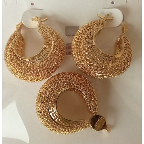 Ladies Earring And Pendant Set