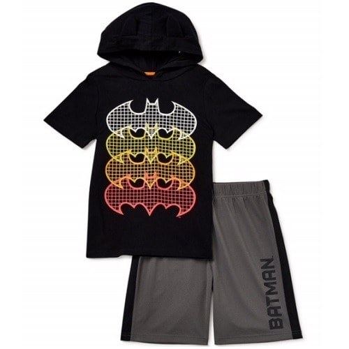 Batman Signal Boys 2 Piece Hoodie T-shirt & Shorts
