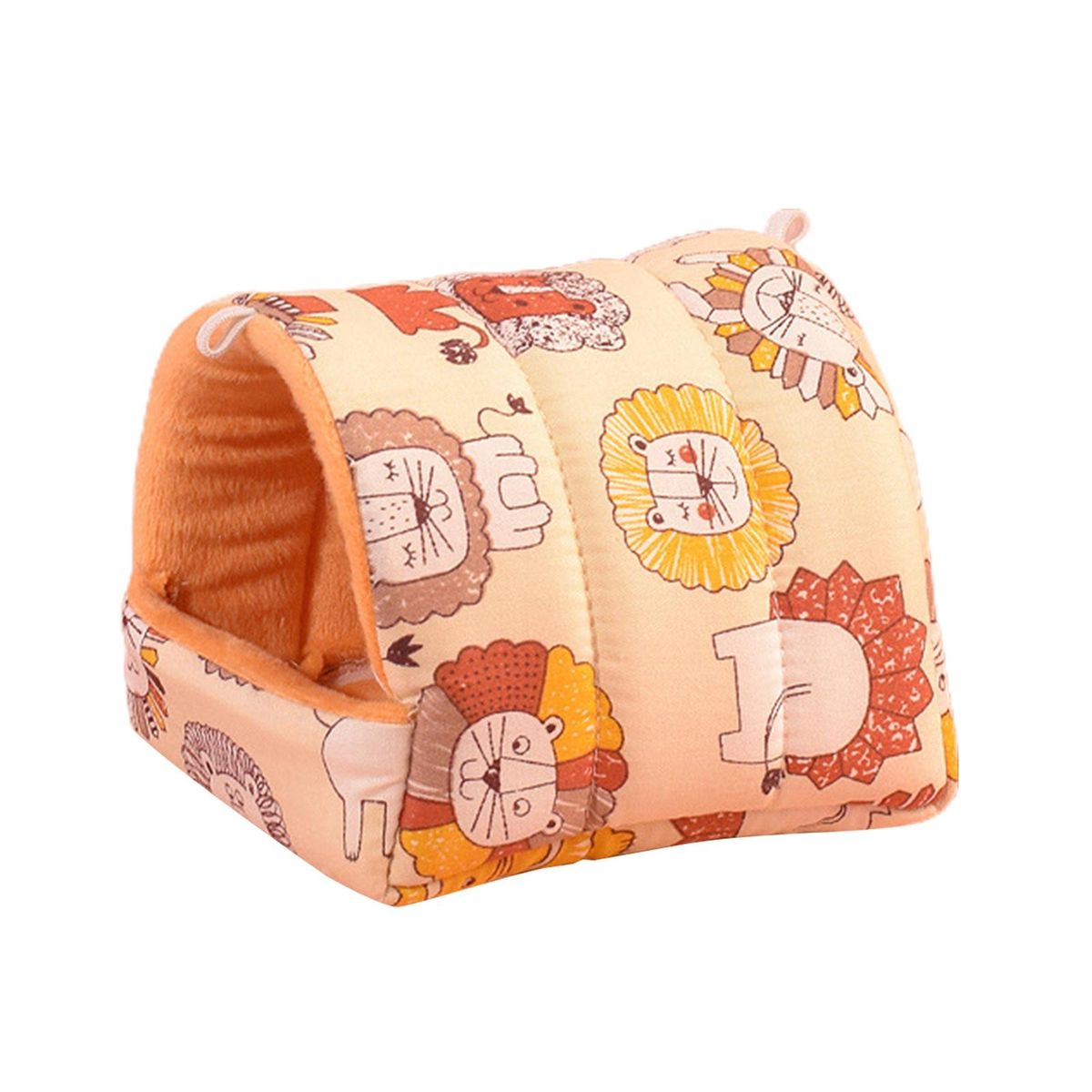 Small Pet Kennel Elephant Pattern Hamster Bed Khaki