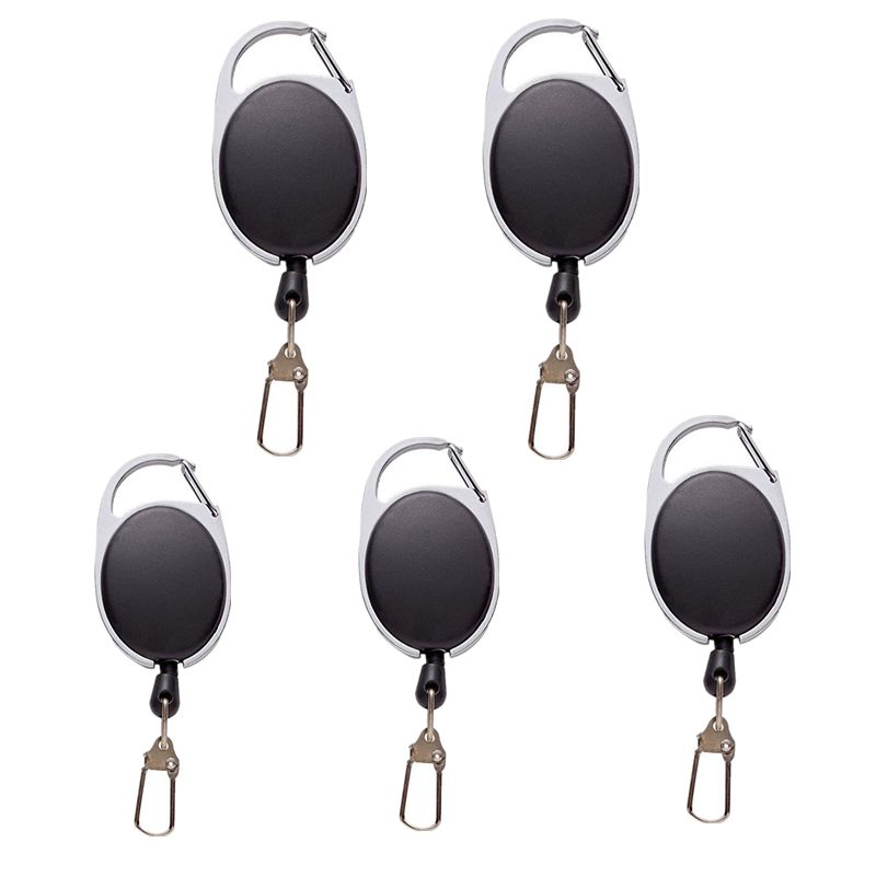 5pcs/set Retractable Keychain Multifunctional Key