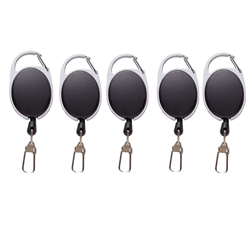5pcs/set Retractable Keychain Multifunctional Key