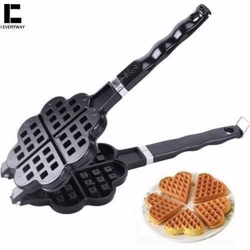 Heart-shaped Non-stick Waffles Maker - Double-sided