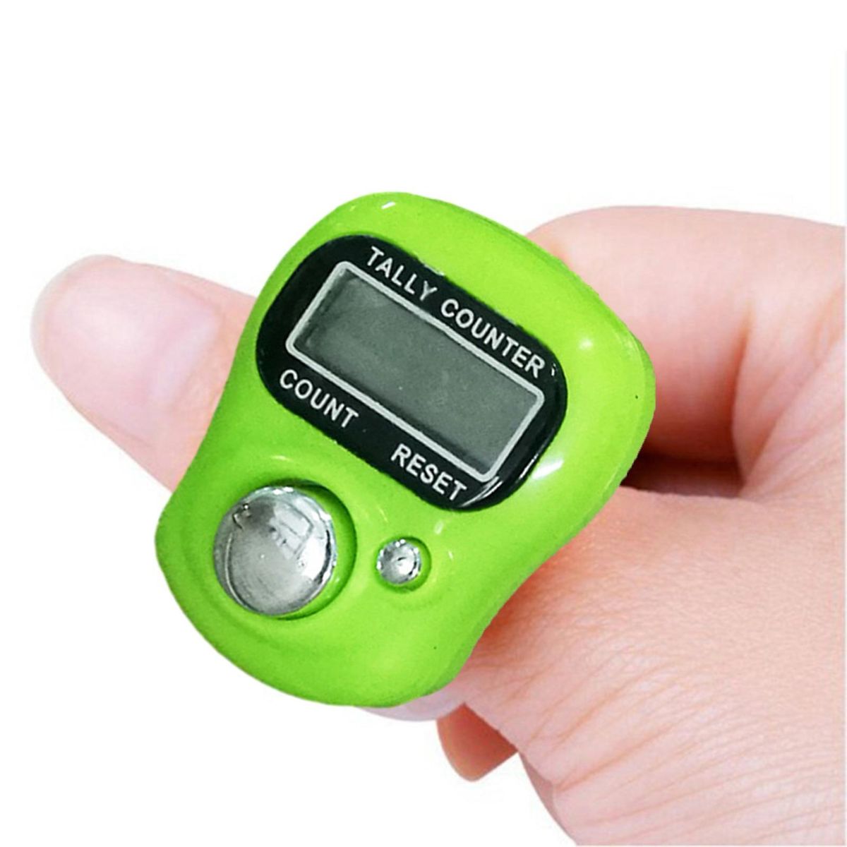 Quick Response Tally Counter Compact Led Finger Ring Counter Quick Green