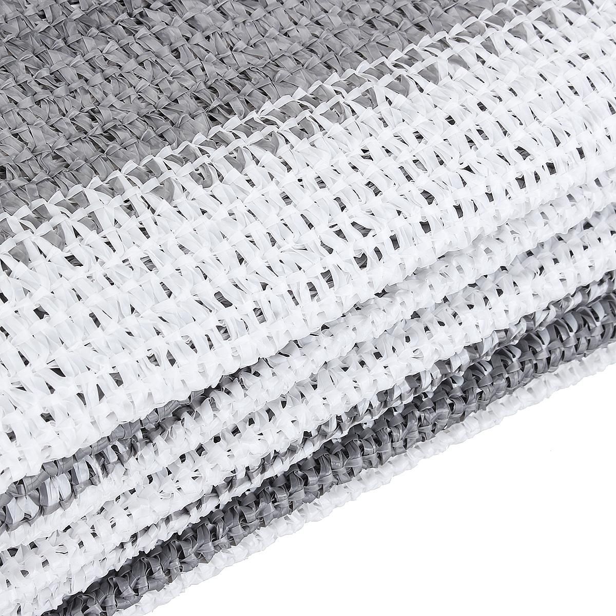 Sunshade Net Grey Strip Balcony Privacy Screen Cover Fence Mesh Sun Shade UV-Proof Garden Windscreen