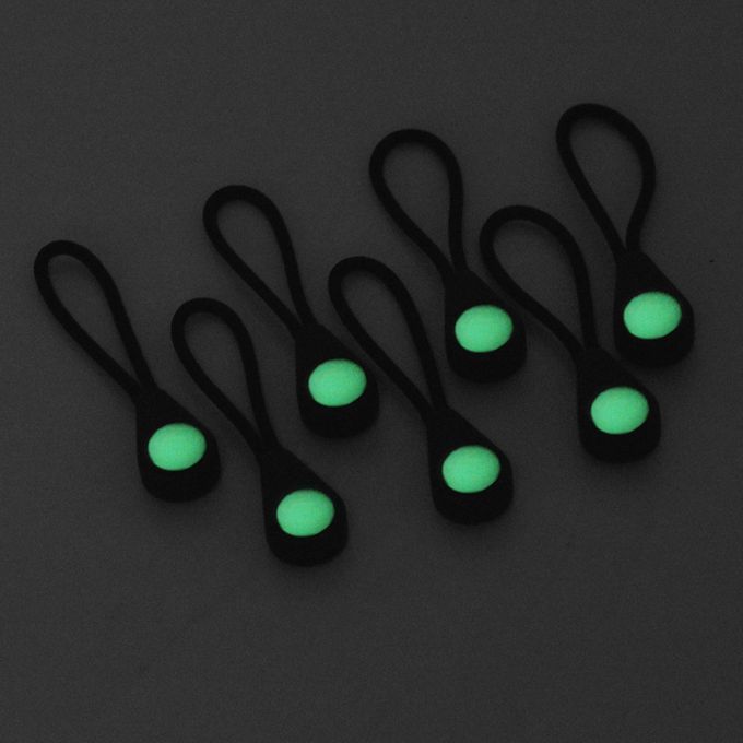 10x Luminous Zipper Pull Replacement Zipper Tags For Backpack Jacket