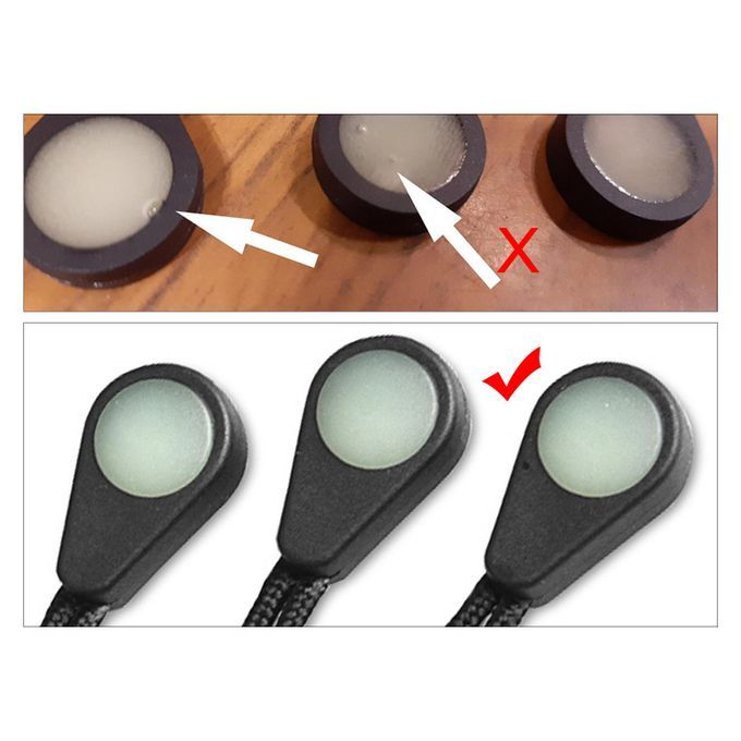 10x Luminous Zipper Pull Replacement Zipper Tags For Backpack Jacket