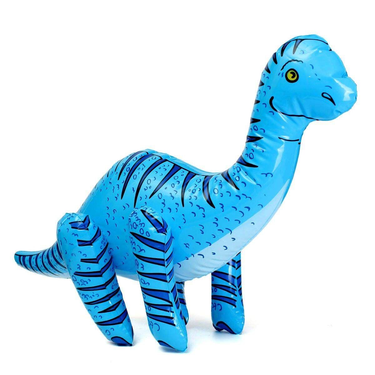 Inflatable Dinosaur Decorative Props Children's Toys Favour Blue 76cmx40cm