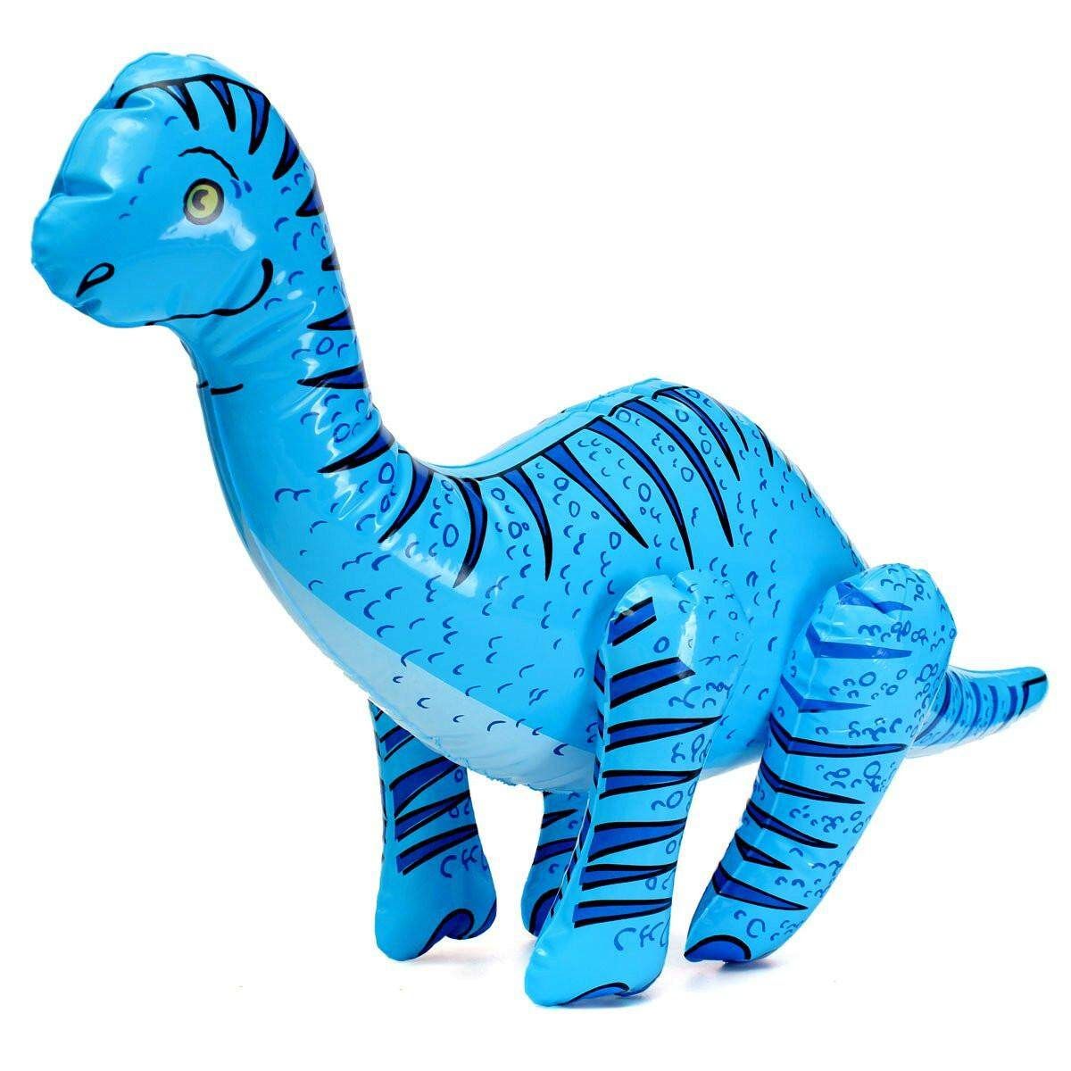 Inflatable Dinosaur Decorative Props Children's Toys Favour Blue 76cmx40cm