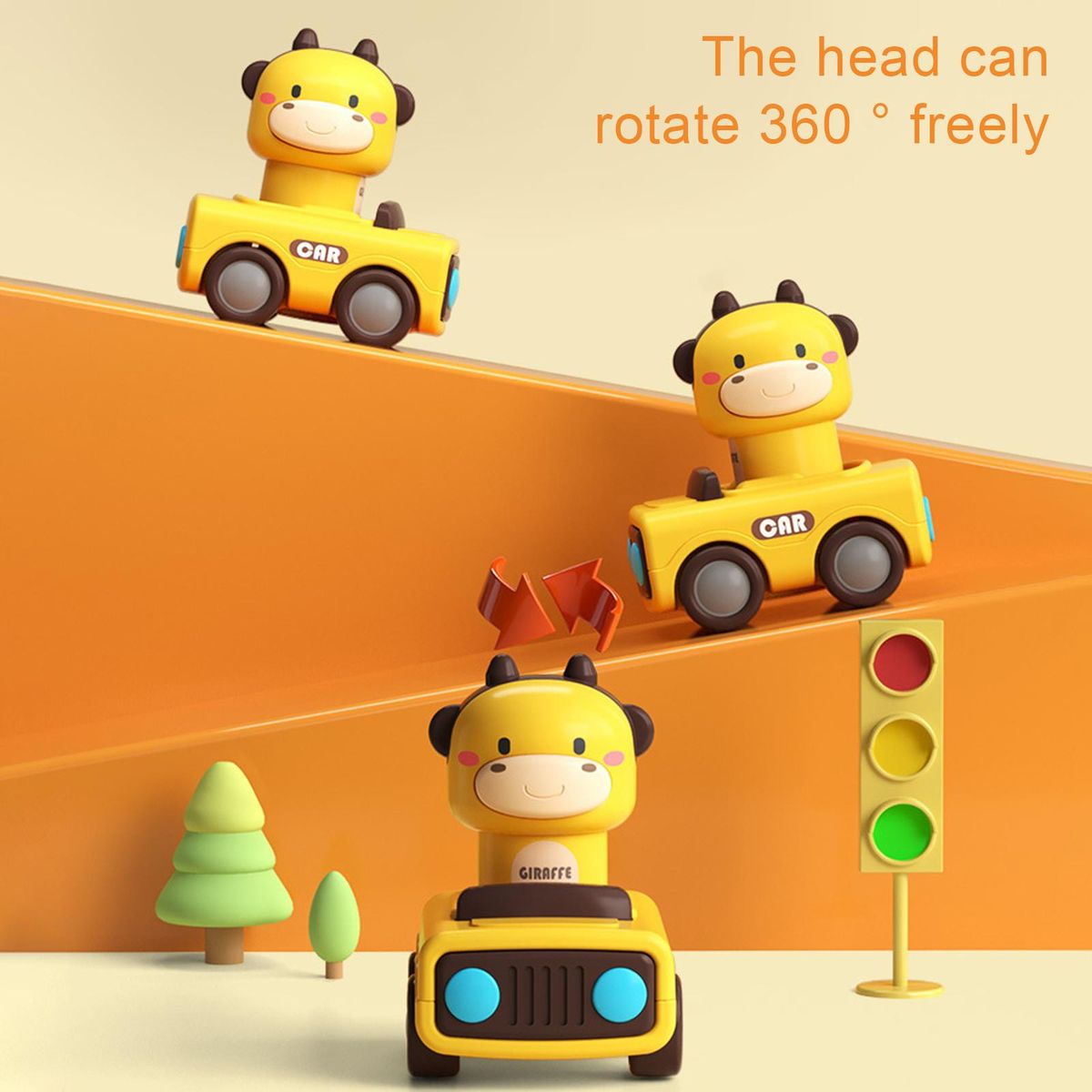 Car Model Toy Parent-Child Interaction Car Toy Yellow