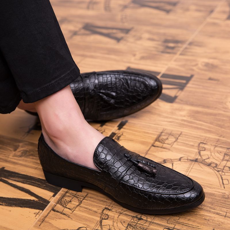 EUR Size 38-47 Men Dress Shoes Luxury Handmade Party Wedding Leather Shoes Formal Oxford Shoe Black