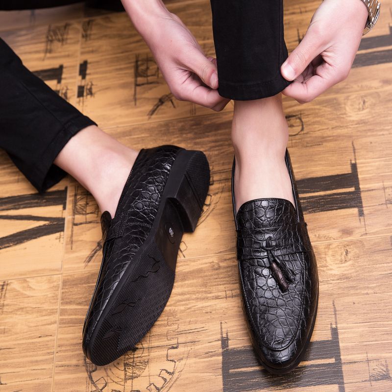 EUR Size 38-47 Men Dress Shoes Luxury Handmade Party Wedding Leather Shoes Formal Oxford Shoe Black