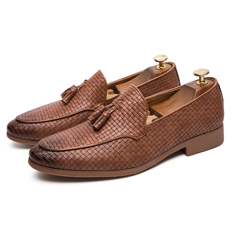 EUR Size 38-47 High Quality Formal Shoes Men Wedding Shoes Fashion Office Leather Shoes Brown