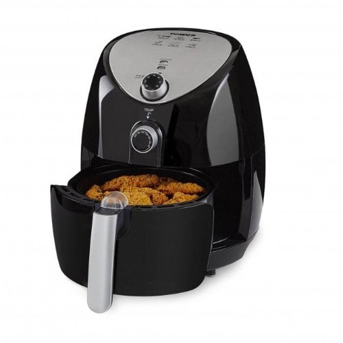 Manual Air Fryer Oven With Rapid Air Circulation And 60 Min Timer - 1500W -  4.3L - Black