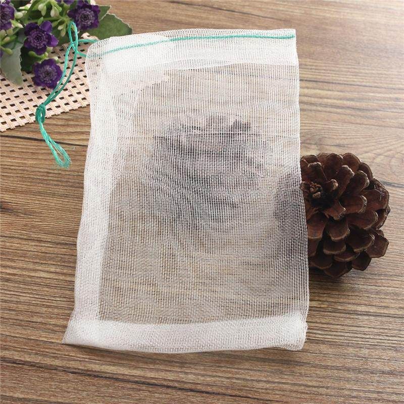 6PCS Nylon Mesh Drawstring Net Bag For Aquarium Filter Media Bio Ring Bio-Ball Carbon 40x60cm