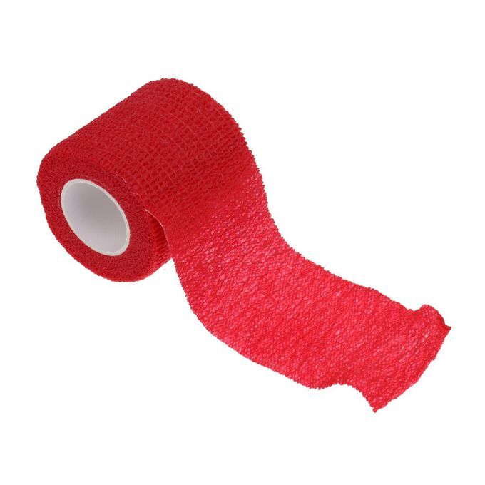 5cm 4.5m Sports Ankle Knee Support Stretch Self Adhesive Bandage Red