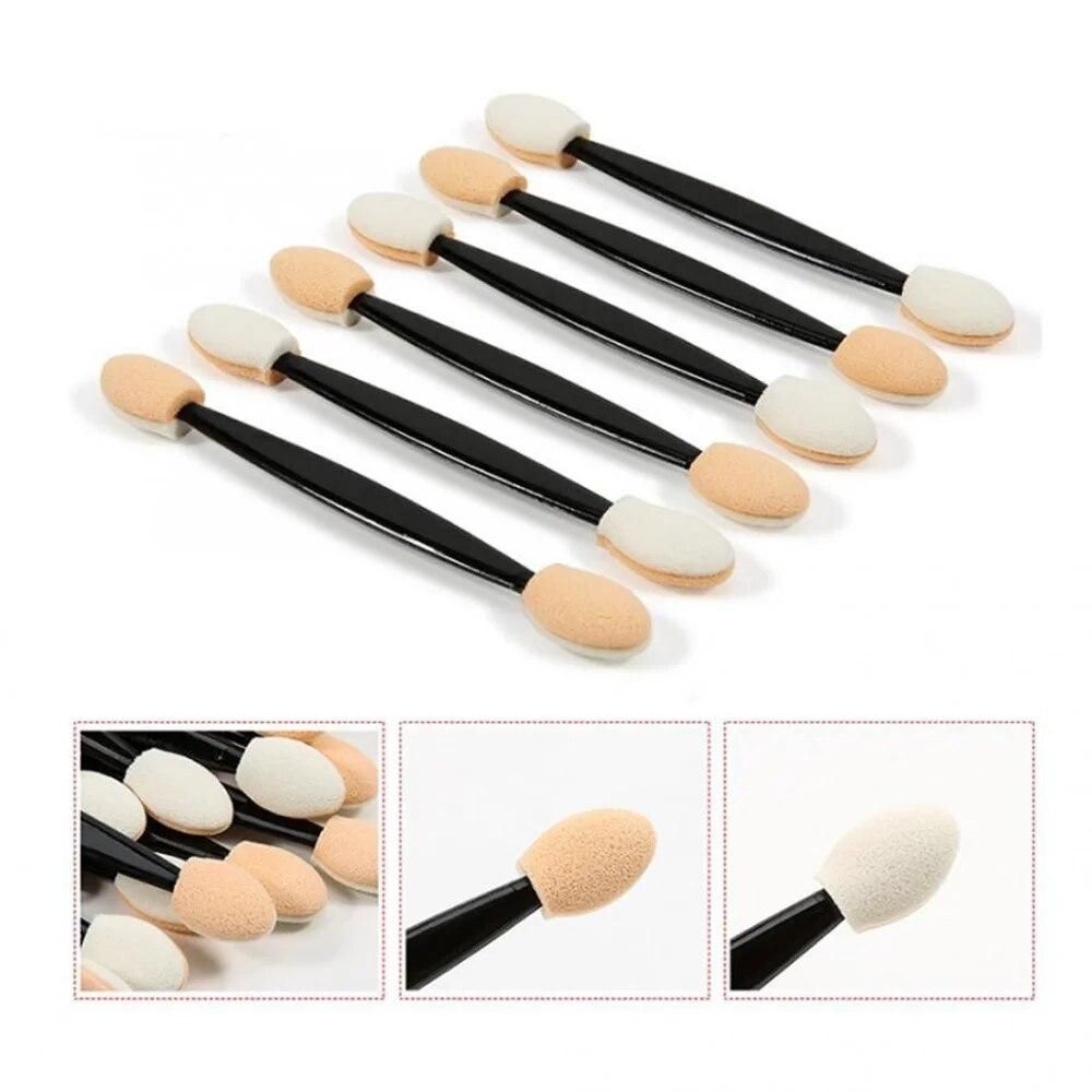 30Pcs Pro Sponge Stick Eye Shadow Brush Applicator Cosmetic Make up Double-head Eyeshadow Brush For Women Makeups New