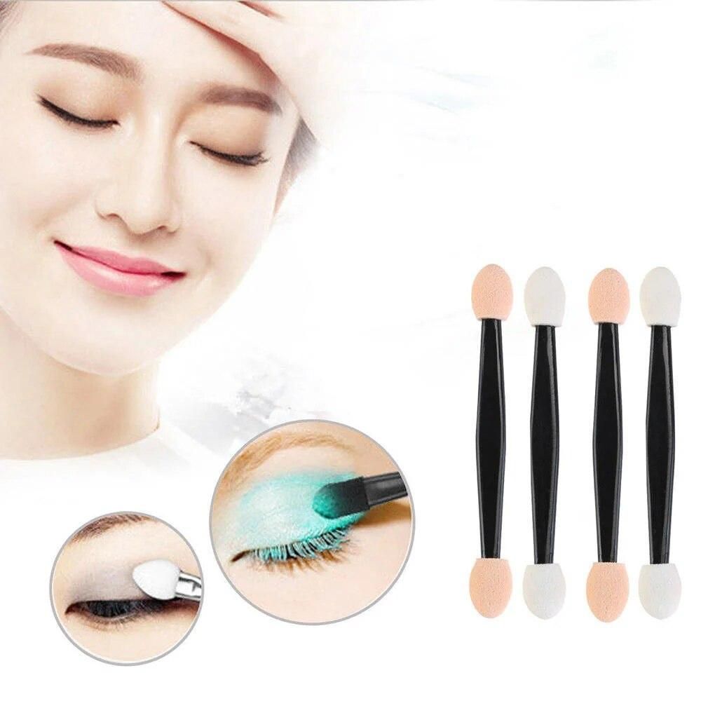 30Pcs Pro Sponge Stick Eye Shadow Brush Applicator Cosmetic Make up Double-head Eyeshadow Brush For Women Makeups New