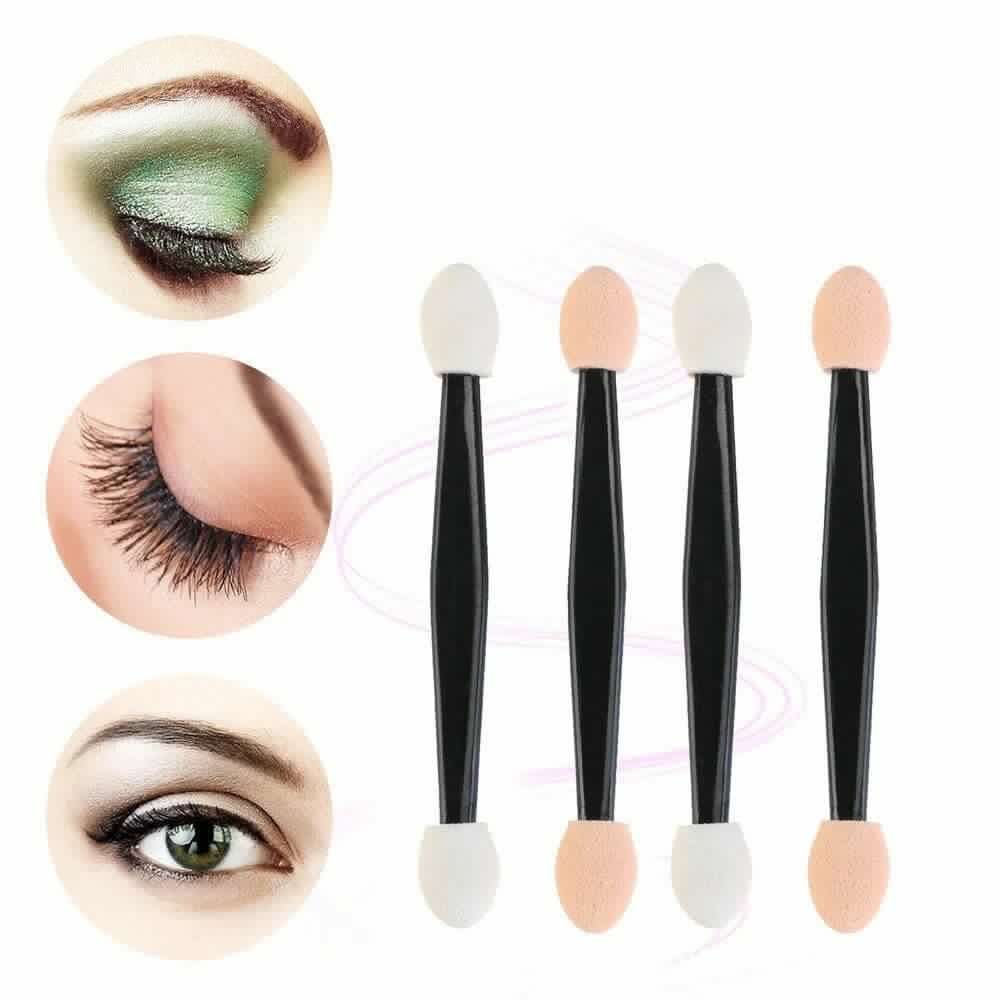 30Pcs Pro Sponge Stick Eye Shadow Brush Applicator Cosmetic Make up Double-head Eyeshadow Brush For Women Makeups New