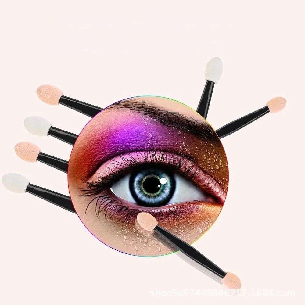 30Pcs Pro Sponge Stick Eye Shadow Brush Applicator Cosmetic Make up Double-head Eyeshadow Brush For Women Makeups New