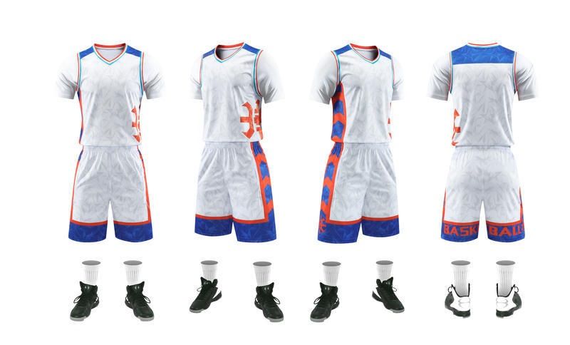 Men Sleeveless Vest Jersey Shorts Basketball Set Uniform Comfortable Sport Suit