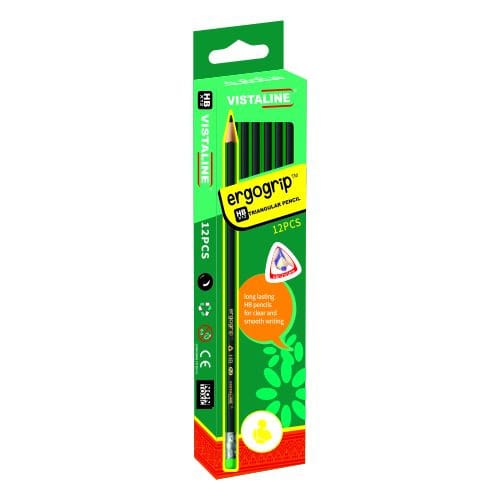 Ergogrip Hb Triangular Pencil - Set Of 12 Pieces