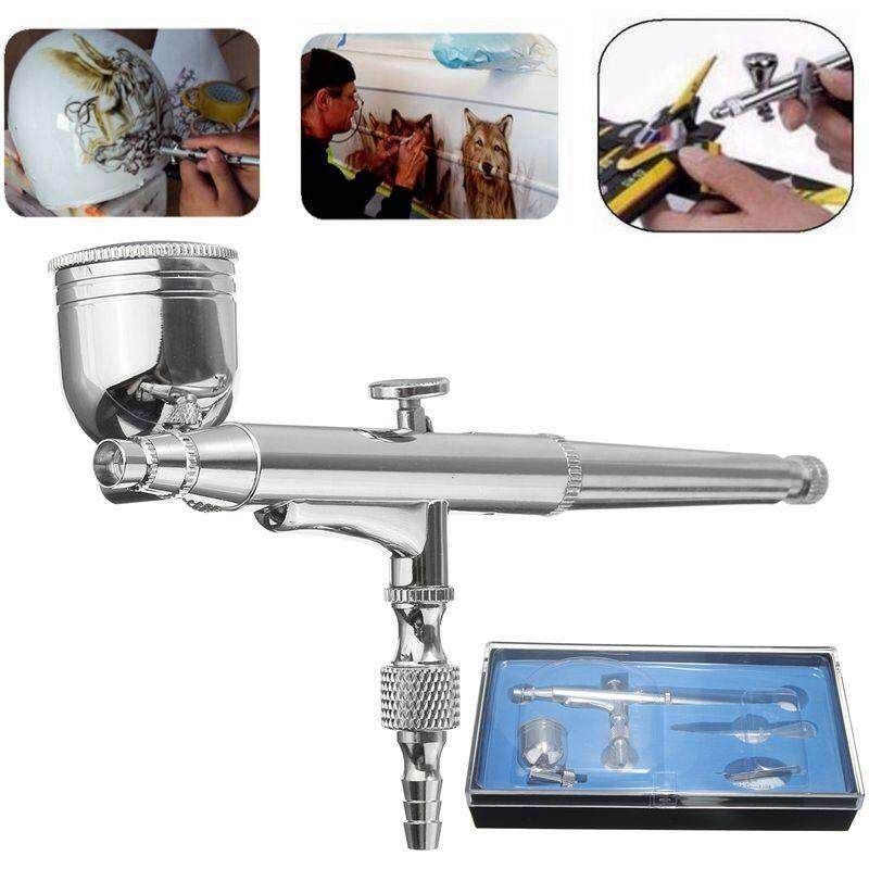 Dual Action Gravity Airbrush 0.3mm 7cc Air Brush Spray Paint Makeup Tattoo