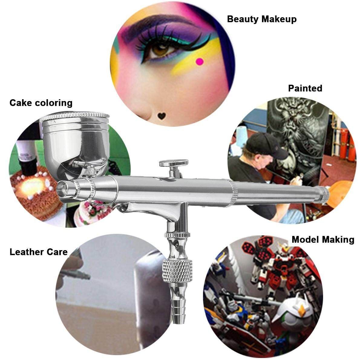Dual Action Gravity Airbrush 0.3mm 7cc Air Brush Spray Paint Makeup Tattoo