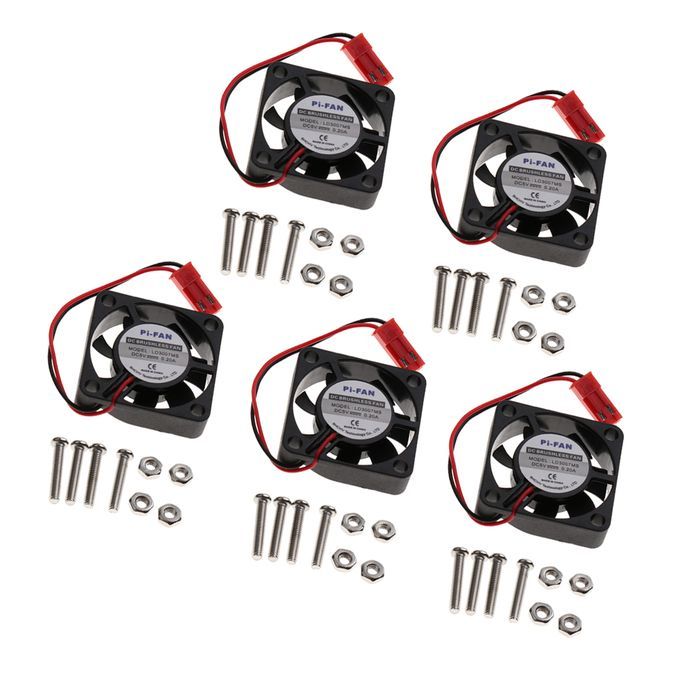 5x DC Brushless Cooling Cooler Fan 5V 02A CPU Cooler For Raspberry Pi