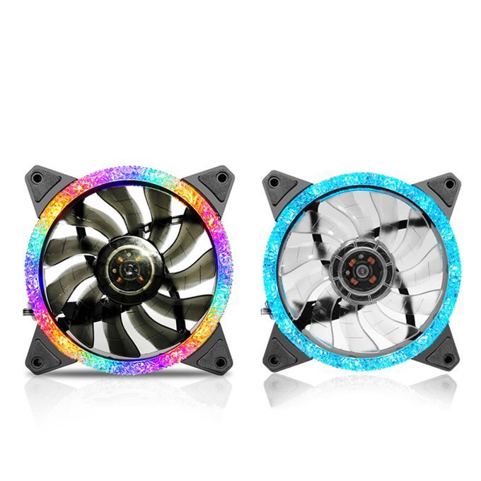 Computer Case Fan 3/4 Pin Connector RGB LED Water Cooler CPU Coolers