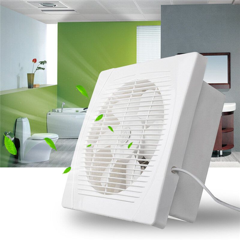 30W 8inch Entilation Exhaust Fan Blower Window Wall Kitchen Bathroom Toilet