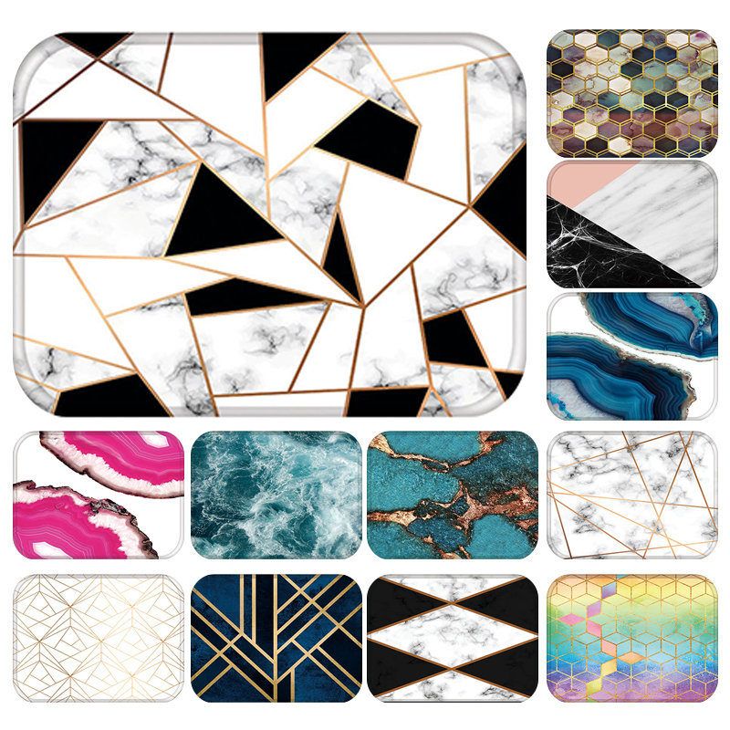 Sea Geometric Anti-slip Doormat Kitchen Entrance D